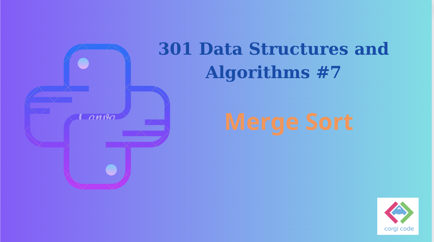 python 301 algorithms merge sort