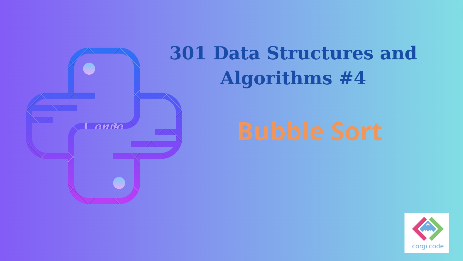 python 301 algorithms bubble sort