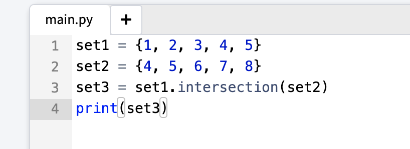 python 101 collection set intersection