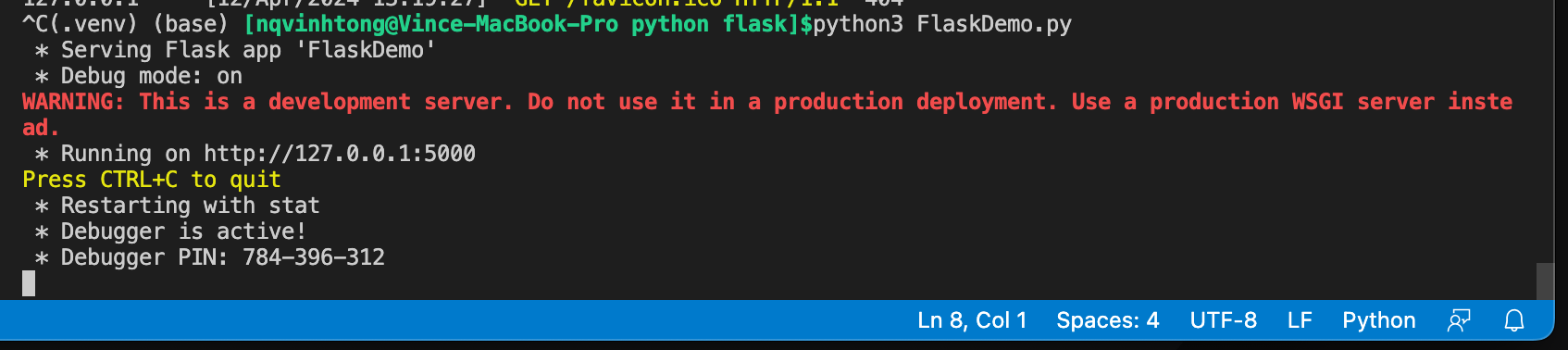 python 401 Flash tutorial restful